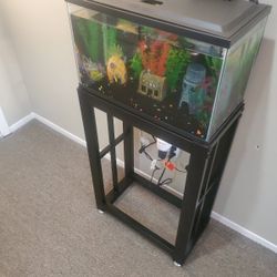 10 Gallon Glo  Fish Tank With Stand 