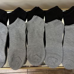 10 Pairs Unisex Ankle Socks, New