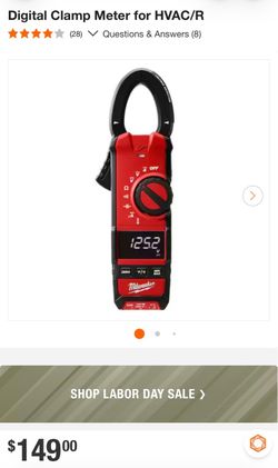 Milwaukee Digital Clamp Meter for HVAC/R