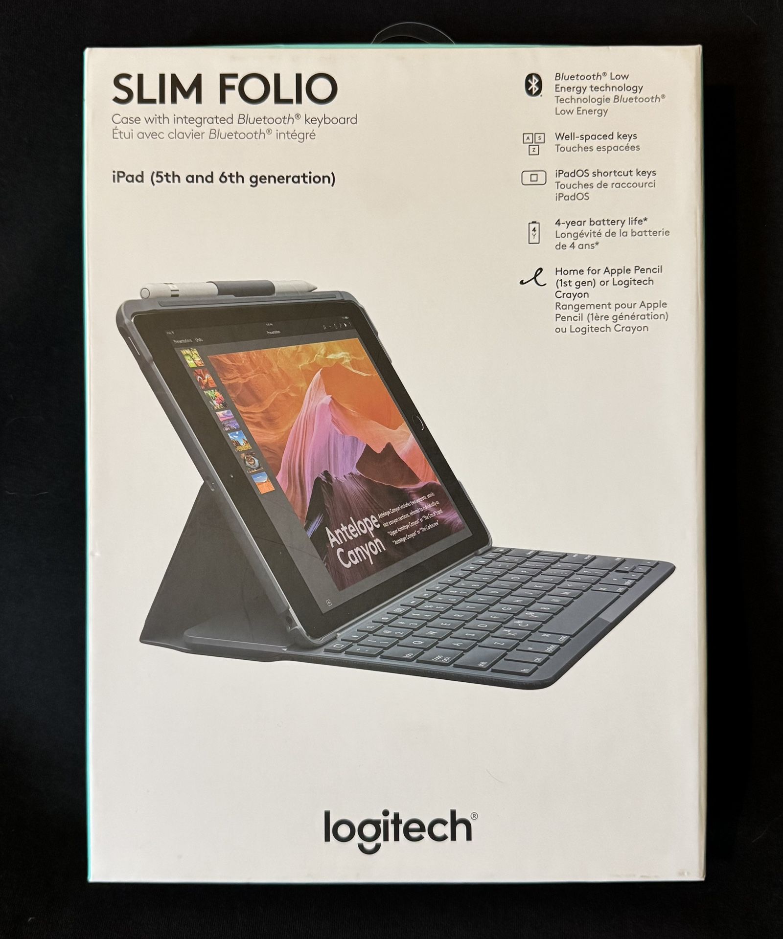 Logitech Slim Folio Case with Integrated Bluetooth Keyboard