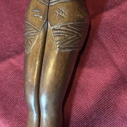 Collectible Wooden Hand Carved Lady Nutcracker.