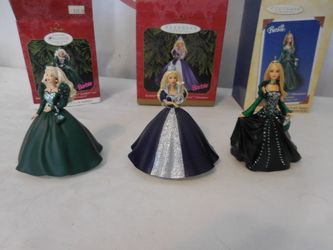 Hallmark ornament 2004 Celebration Barbie Special edition + 1999 Millennium PRINCESS BARBIE Celebration Barbie blue dress Hallmark Ornament + Hallm