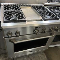 Ge Monogram 36” Dual Fuel Gas Range 