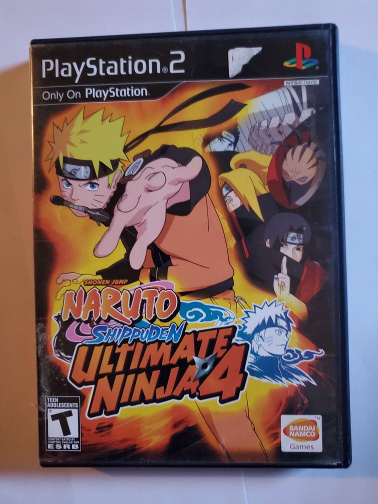 NARUTO Ultimate Ninja 2,3,4 playstation 2 bundle