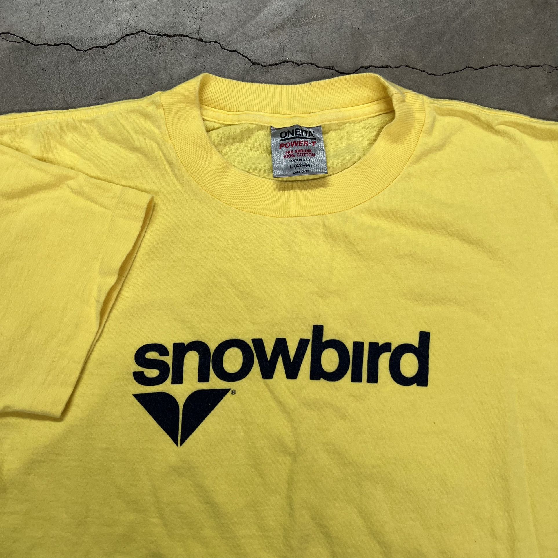 Vintage 90’s Snow Bird Snowboarding Skiing Single Stitch T-Shirt L