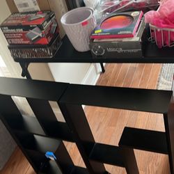 Wood Shadow Box Shelves x2