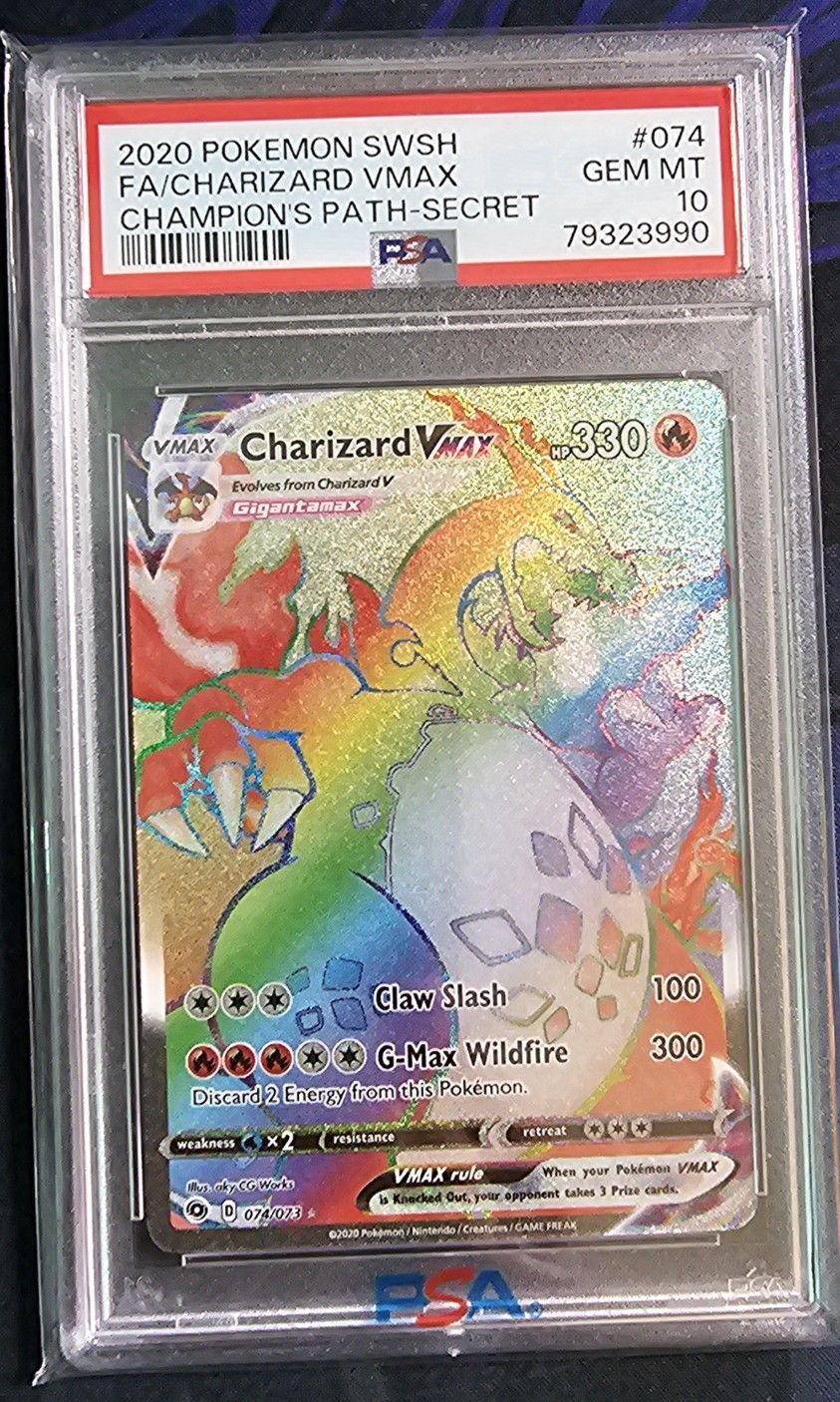 Charizard VMAX #74 Pokemon Champion's Path PSA 10
