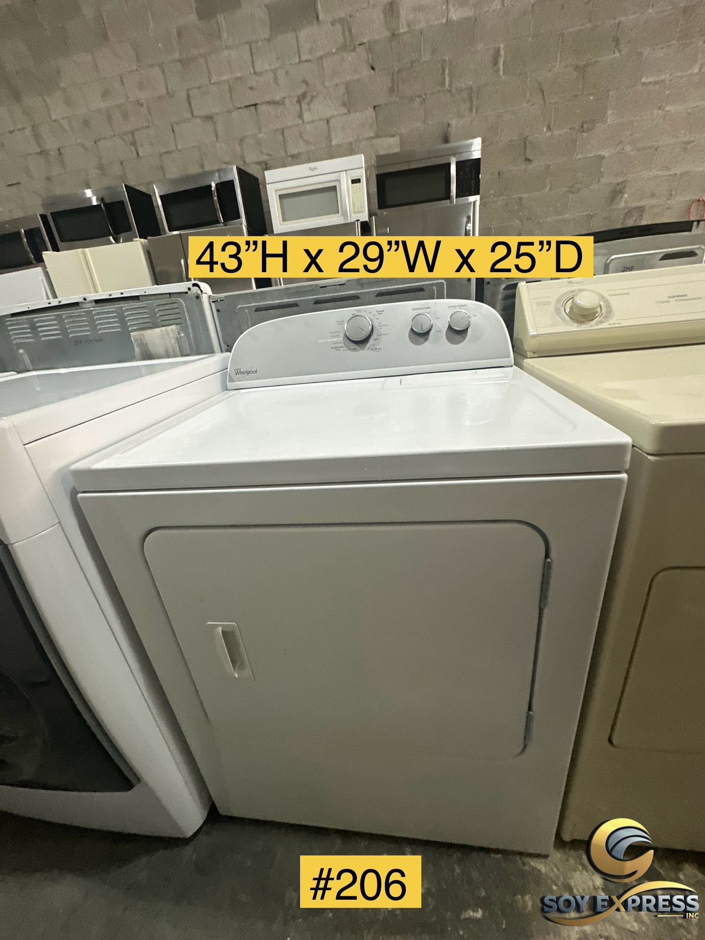 Whirlpool Dryer Electric (#206)