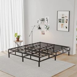 VTWAZAST Twin Box Spring with Fabric Bed Cover, 5 Inch Low Profile Heavy Duty Metal Structure with Easy Clean Cover, Non-Slip, Noise Free, Easy Assemb