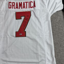 Martin Gramatica Signed Autograph Custom Jersey - Beckett Coa - Tampa Bay Bucs