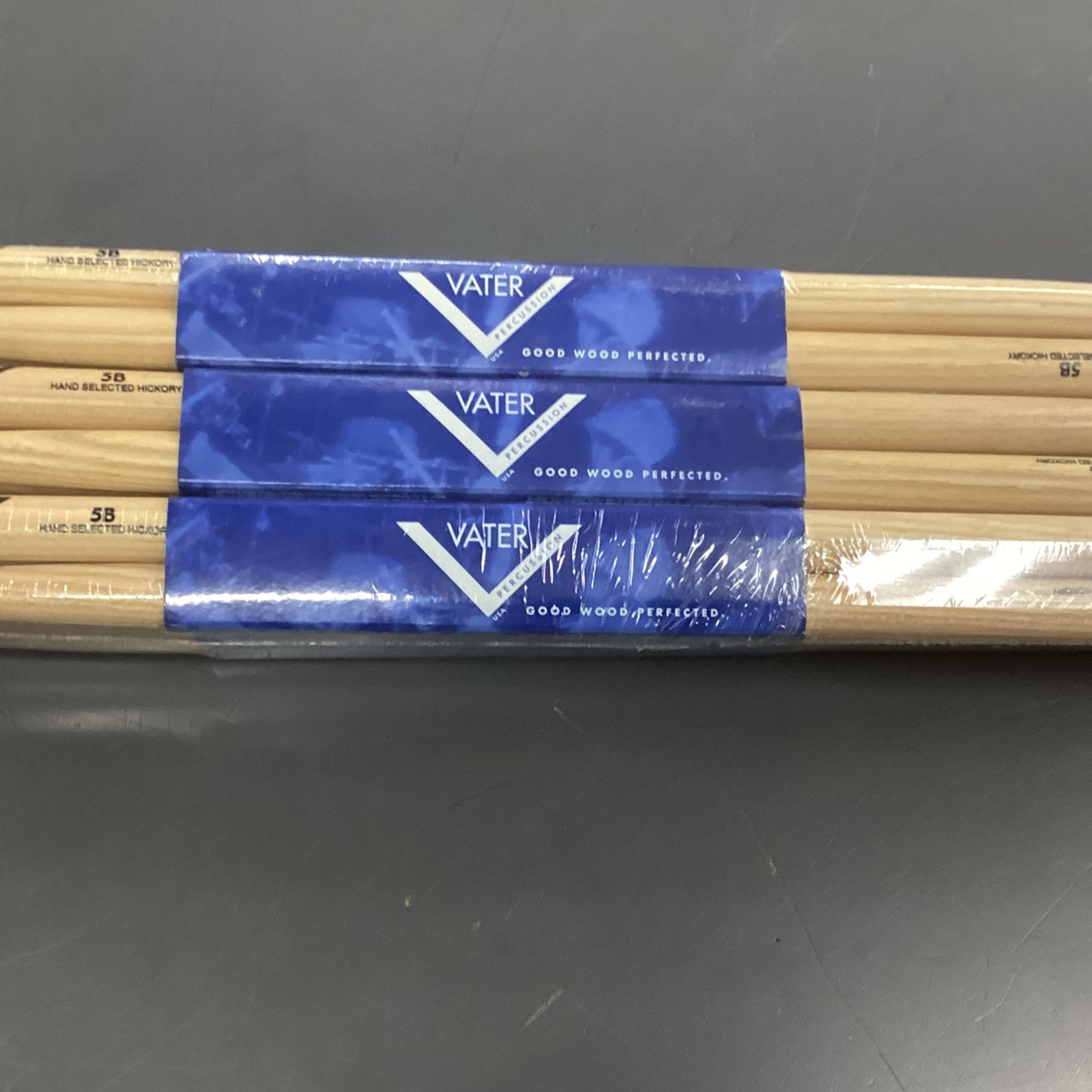 Vater VH5BN  5B Hand Selected Hikory Good Wood Perfected Drum Sticks(Price for 1 pair)