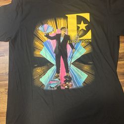 Official Elton John Merchandise Farewell Yellow Brick Road Concert Tour. Size L