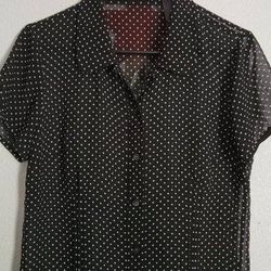 Women’s Liz Claiborne Blouse  polka dot  M/L