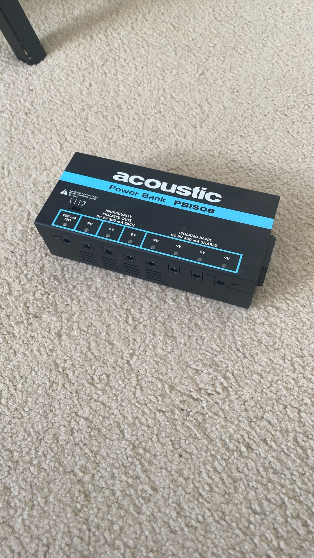 Acoustic Isolated Guitar Pedal Power Supply