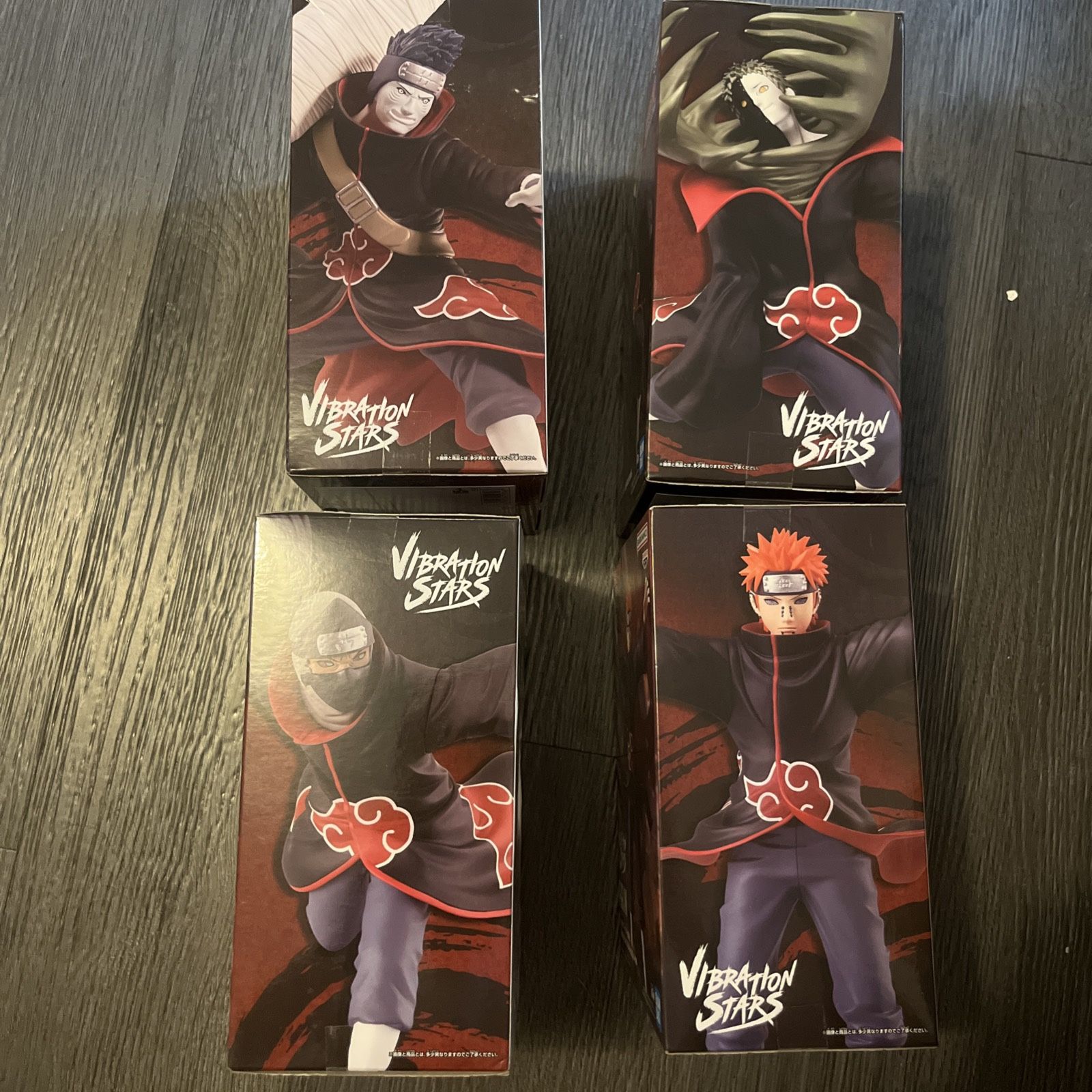 Bandai Spirits Namco Vibration Stars Naruto Kakuzu, Zetsu, Pain Kissme 4 Figures