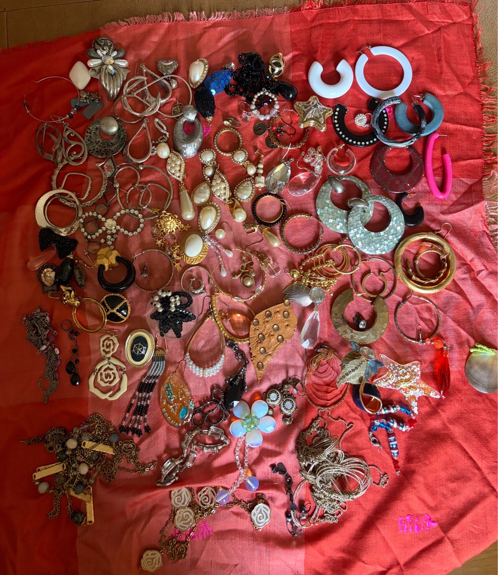 Vintage Craft Lot of Single Earrings
