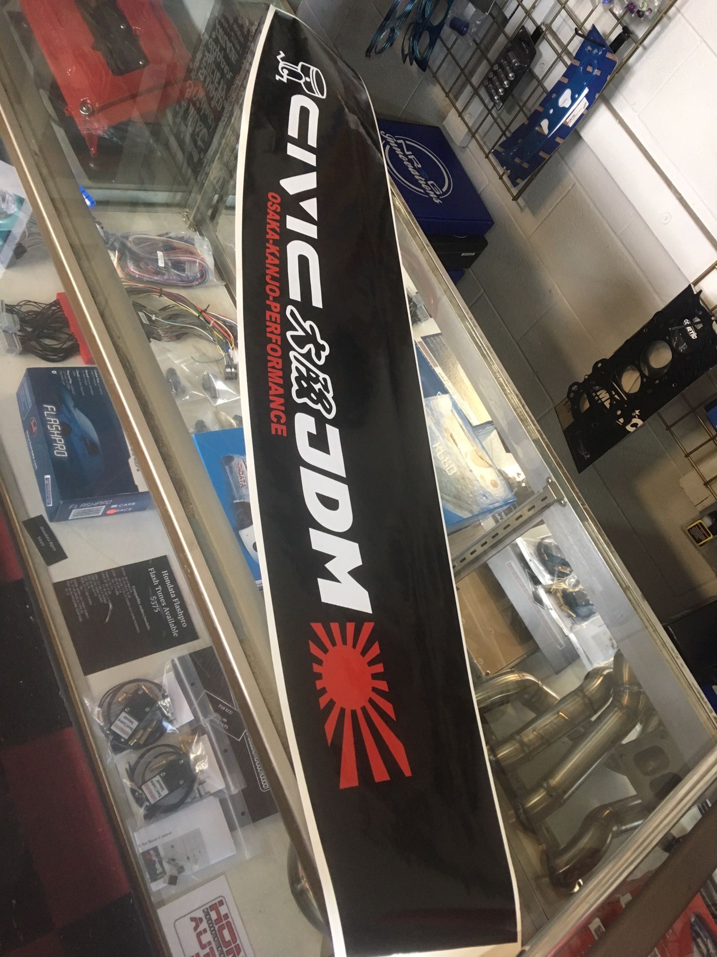 Custom vinyl banner decal jdm Honda banner