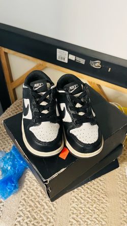 Nike Dunk Low Toddler Sneakers Black White