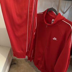 Red Nike Tracksuit