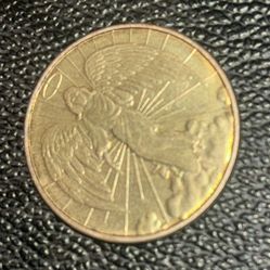 Gold Coin With Angles 