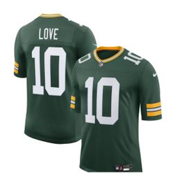New! Jordan Love Green Bay Packers Nike Vapor Stitched Limited Jersey - Green XL