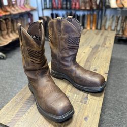 Ariat WorkHog XT Patriot Waterproof Carbon Toe Work Boot Sz 12