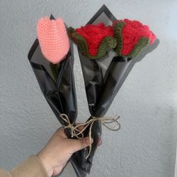 Handmade Crochet Roses 