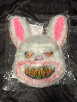 LED light up Evil Scary Bunny Mask