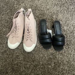Pink Boots  Black  Heels 