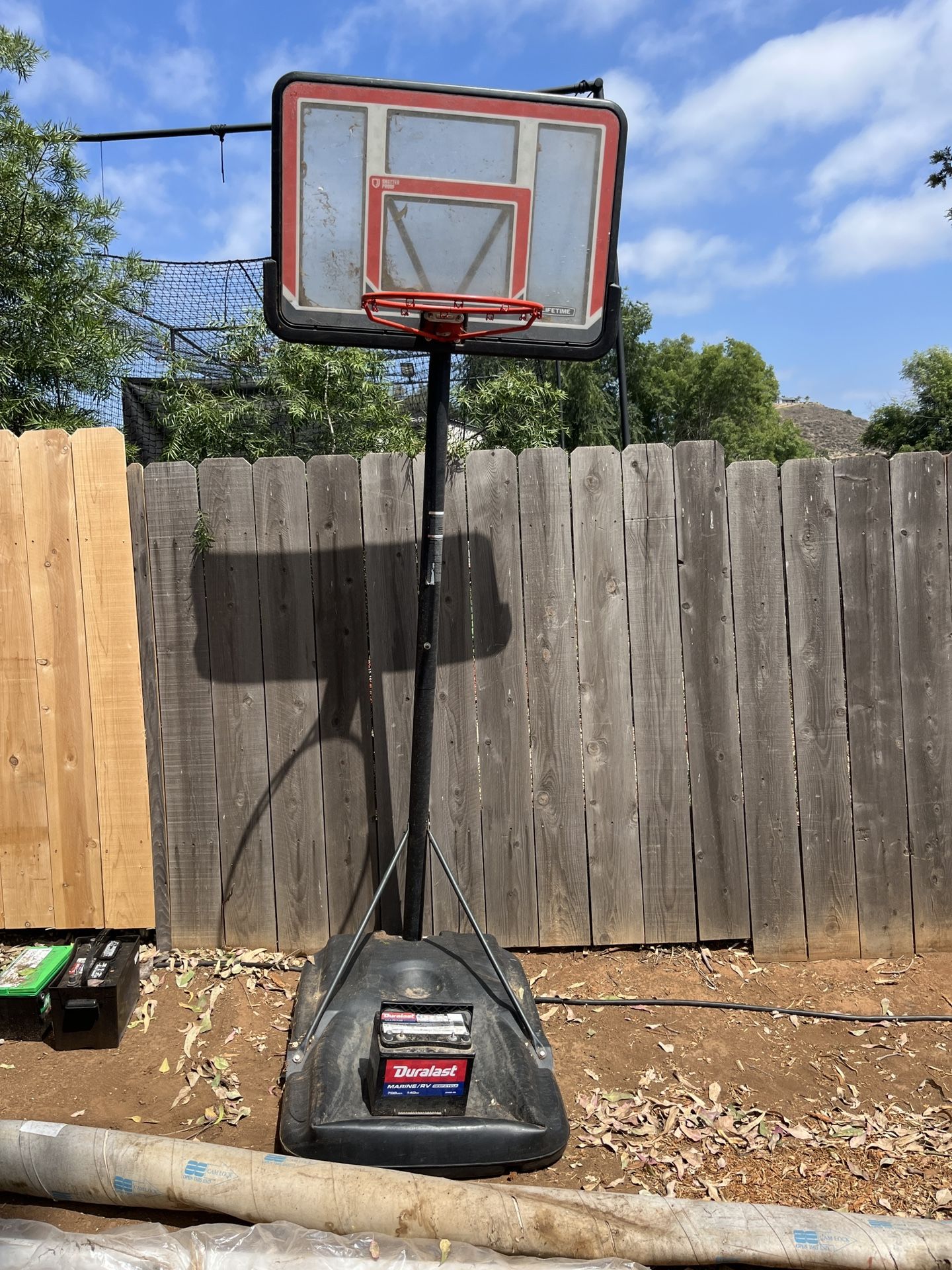 Lifetime Basketball Hoop adjustable