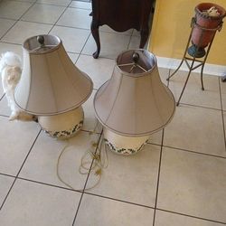 2 End Table Lamps