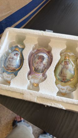 Porcelain angel ornaments