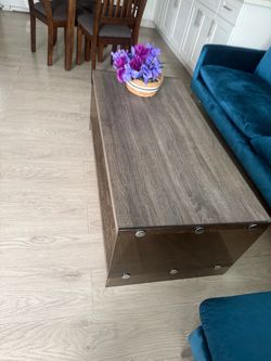 Coffee Table with Glass Sides