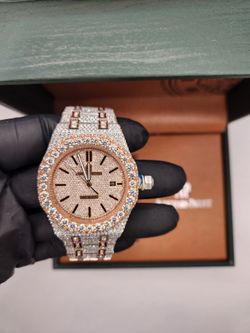 AP Moissanite Bustdown VVS Quality With Box And Papers (PASSES TESTER)