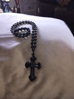 Beaded Cross Necklace 