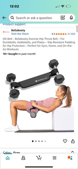 Bellabooty  Exercise Hip Thrust Belt NEW