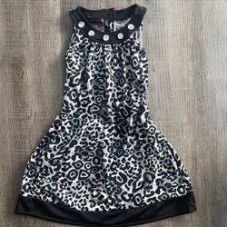 Little Girl Size 4 Snow Leopard Dress