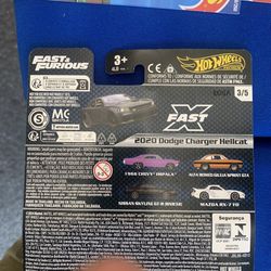 Fast And Furious Hot Wheels  5 Cars Collection 