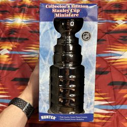 VTG Hunter NHL Stanley Cup Miniature Collectors Edition Nickel Plated Ceramic