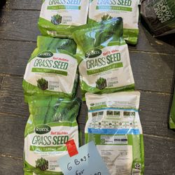 6 For $45.00, Scotts Turf Builder Grass Seed Tall Fescue Mix, 2.4 Ibs.