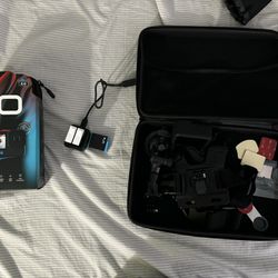 GoPro HERO 10 black with accessories and 128 GB SD card