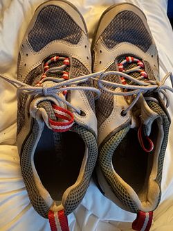 Gray Mesh Lace-Up Athletic Sneakers