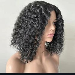 Curly Bob Wig Human Hair