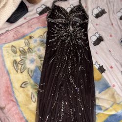 Long Brown Prom Dress