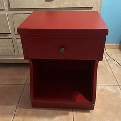 Red Farm House Night Stand 