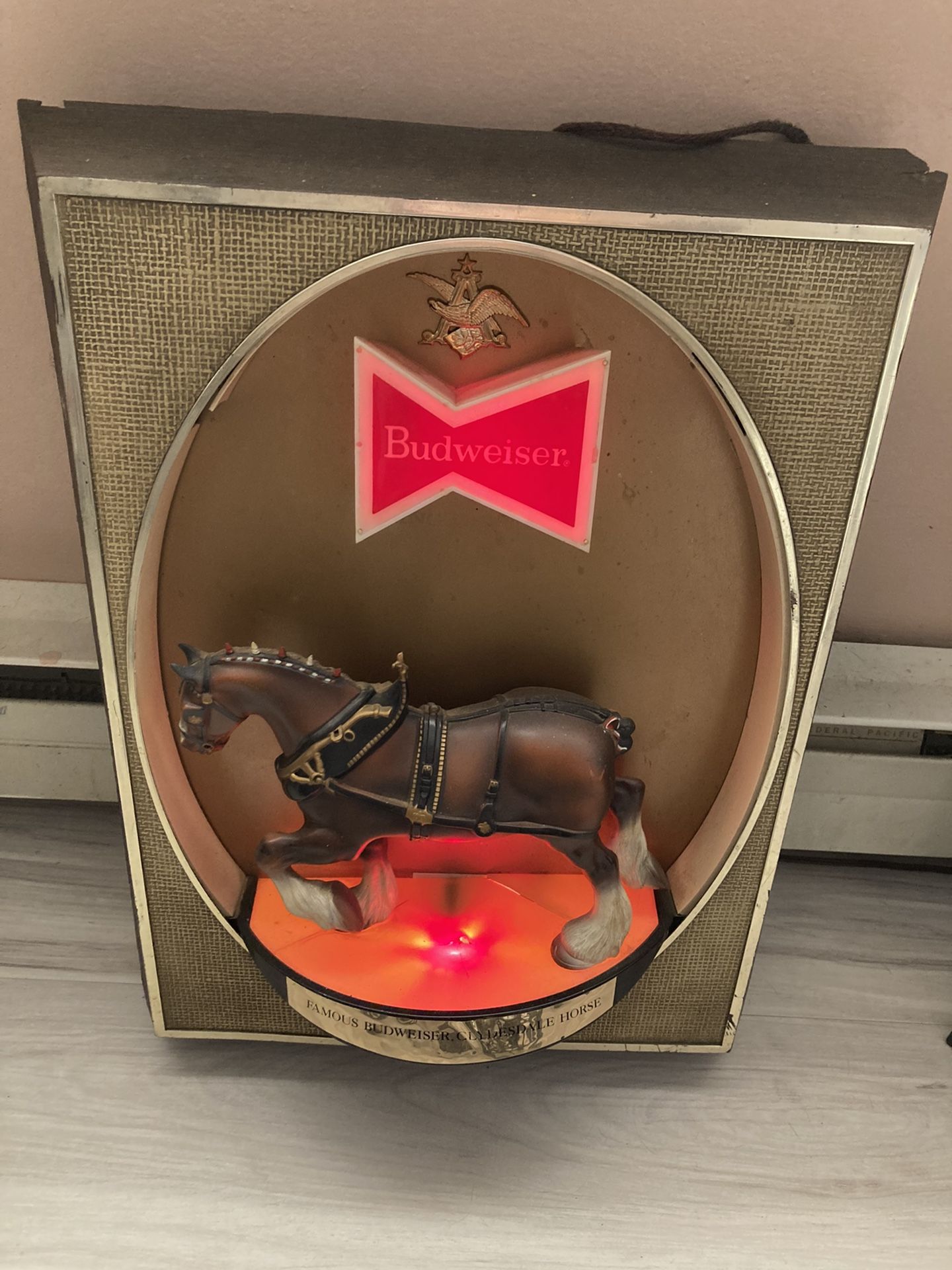 Budweiser Clydesdales Light-up Sign
