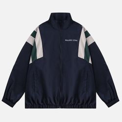 AELFRIC EDEN EMBROIDERY STRIPE PATCHWORK JACKET