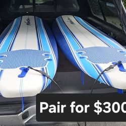 2ea Wavestorm 8ft Foam Surfboards. Good Condition, $300 Total