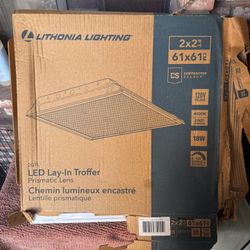 Led Lay-In Troffer Prismátic Lens