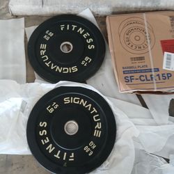 Bumper Plates 15 lb pair new